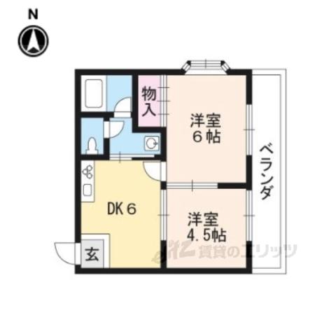 YS-CORP(1DK/3階)の間取り写真