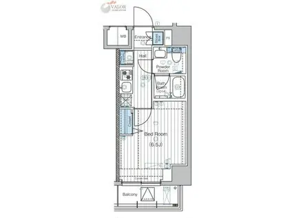 吉野町ノースプロジェクト(1K/7階)の間取り写真