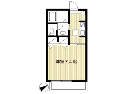 エトワールハイツ(1K/1階)の間取り写真