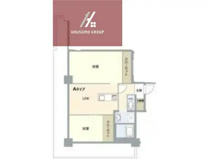 サニーコート(2LDK/6階)の間取り写真