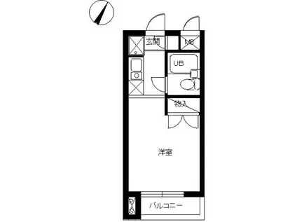 スカイコート蒲田第5(ワンルーム/3階)の間取り写真