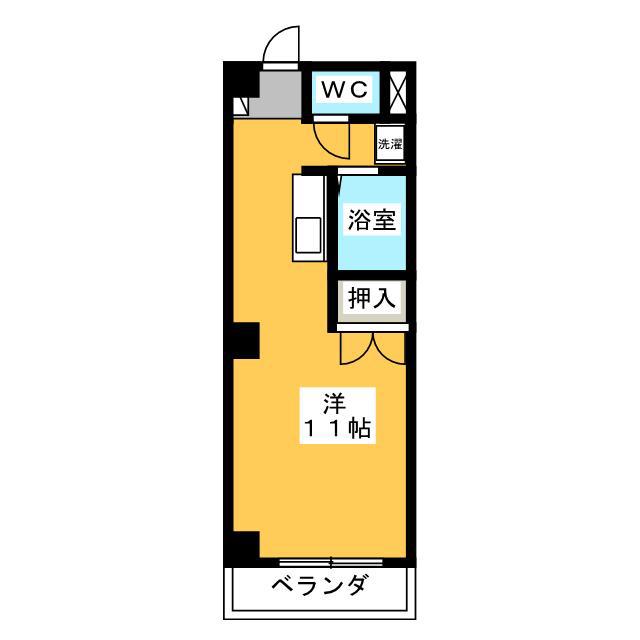 コーポYD(ワンルーム/1階)の間取り写真