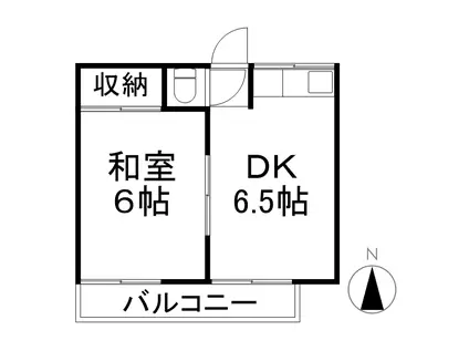 神宮荘(1DK/2階)の間取り写真