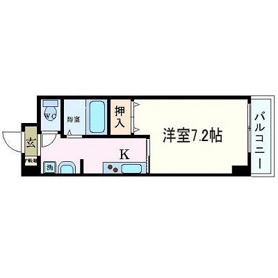 GP栄本町通(1K/4階)の間取り写真