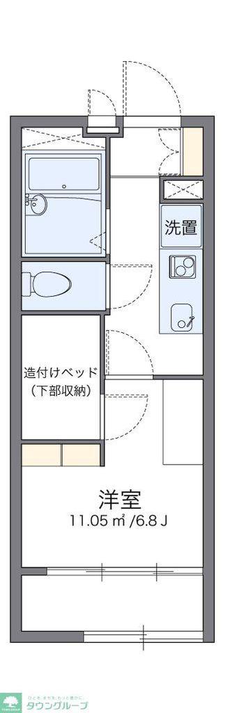 レオパレスエスペランサ横須賀(1K/2階)の間取り写真