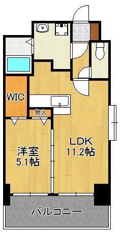 メディアパーク(1LDK/7階)の間取り写真