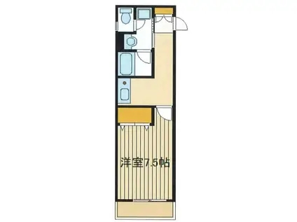 コンフォート(1K/1階)の間取り写真