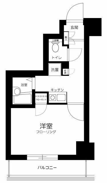 プレール月島リバージュ(1K/3階)の間取り写真