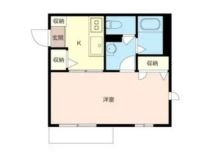 HALE KAPUA(1K/1階)の間取り写真