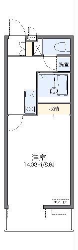 レオネクストイーエフIII(1K/2階)の間取り写真