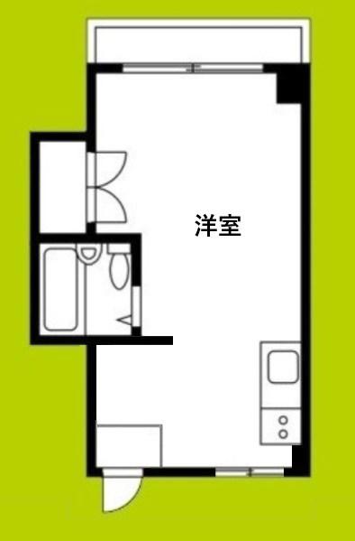 MANSION JULY(ワンルーム/2階)の間取り写真
