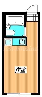 コンフォート西久保(ワンルーム/2階)の間取り写真