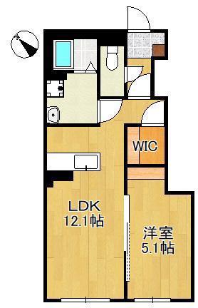 グラン・タウルス(1LDK/1階)の間取り写真