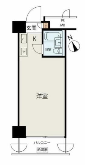 中銀日本橋マンシオン(ワンルーム/11階)の間取り写真