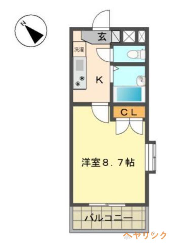 シティライフ本郷北(1K/4階)の間取り写真