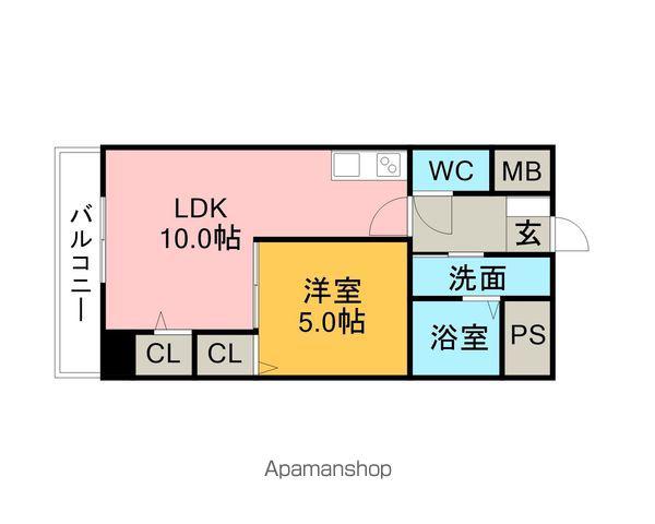 コンフォート刈谷東陽町(1LDK/3階)の間取り写真