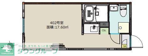 BOASORTE綾瀬1丁目(ワンルーム/4階)の間取り写真