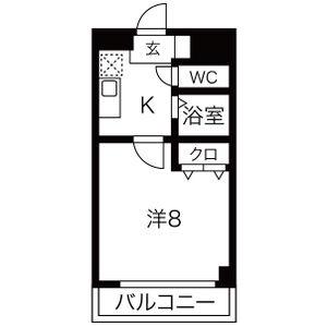 現代ハウス大須(1K/8階)の間取り写真