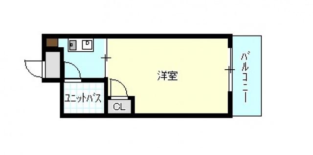 LAFORT HONKAWA(1K/5階)の間取り写真