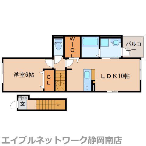 エテヴォワル・ベル(1LDK/2階)の間取り写真