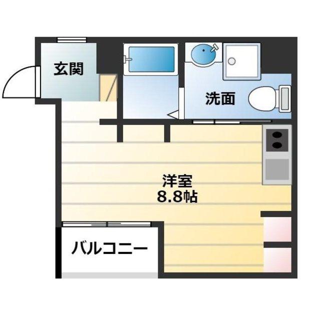 エヌエムキャラントシス(ワンルーム/2階)の間取り写真