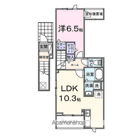 ネーベン パーク 7182(1LDK/2階)の間取り写真