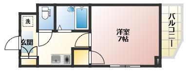 フォルム牛田新町(1K/7階)の間取り写真