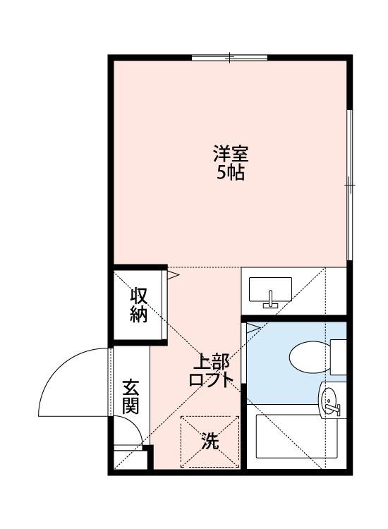 MY PLAN高円寺A(ワンルーム/1階)の間取り写真