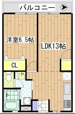プリンスマンション(1LDK/1階)の間取り写真