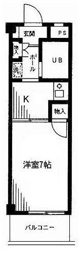 コモクレッセ(1K/3階)の間取り写真