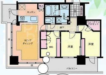 ライオンズタワー柏(2SLDK/8階)の間取り写真