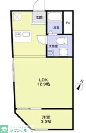 URBAN NEST 杉並(1LDK/4階)の間取り写真