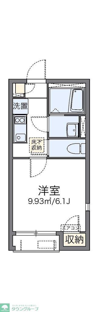 レオネクストフレシールコート(1K/1階)の間取り写真