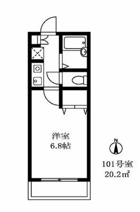 ポルト学芸大 1階階 間取り