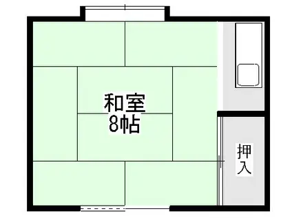 プチハウス等持院(ワンルーム/2階)の間取り写真