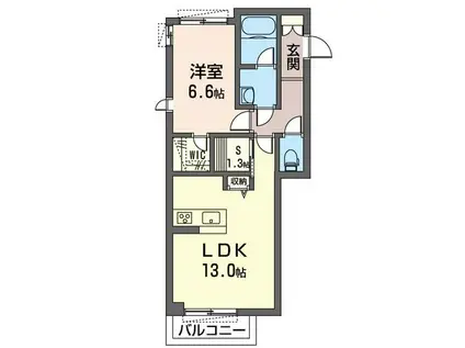 グランデュール津田沼(1SLDK/3階)の間取り写真