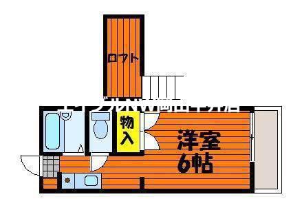 翠ハイツ(1DK/1階)の間取り写真