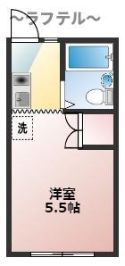 アーバンリゾート3号館(1K/1階)の間取り写真