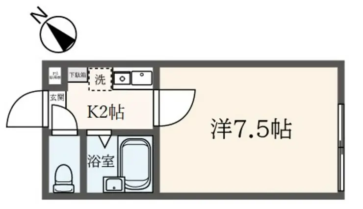 コモハイツ相模大野 1階階 間取り