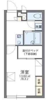 レオパレスJOY(1K/1階)の間取り写真