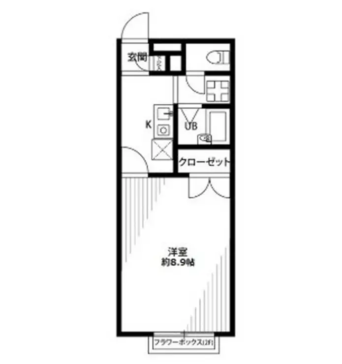 アムールAK 2階階 間取り