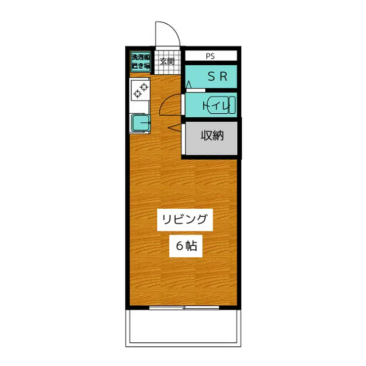 エスポワール西村 1階階 間取り