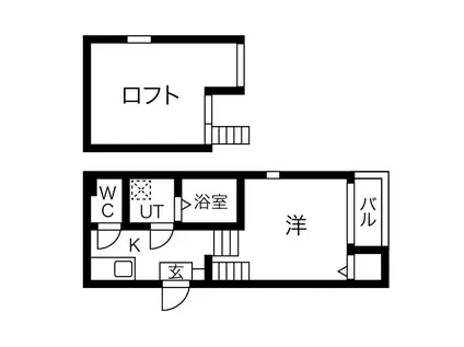 レガート野並(1SK/1階)の間取り写真