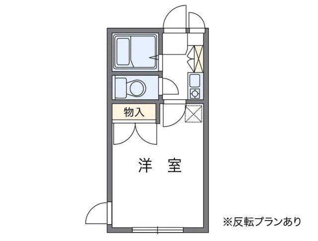 レオパレスIKEGAMI(1K/2階)の間取り写真