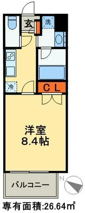 アーク松戸レジデンス 8階階 間取り