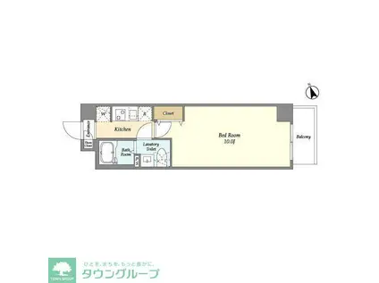 アルファコート町屋(1K/5階)の間取り写真