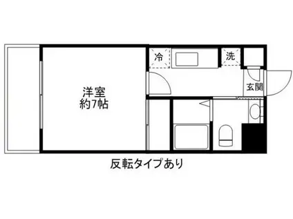 ピウフェリーチェ(1K/2階)の間取り写真