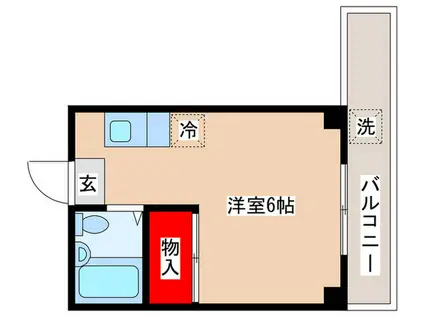 東早ビル(ワンルーム/3階)の間取り写真