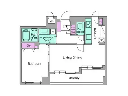 リテラス学芸大学(1LDK/3階)の間取り写真