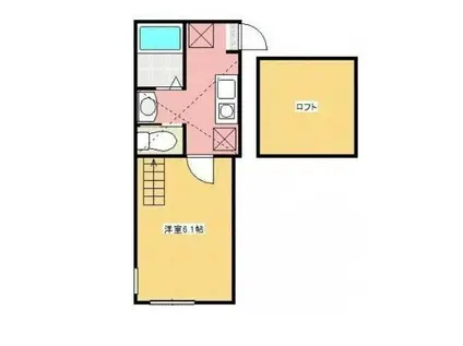 シティハイツ橋本1丁目(1K/2階)の間取り写真